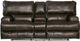 Catnapper® Wembley Steel Leather Lay Flat Reclining Console Loveseat-3