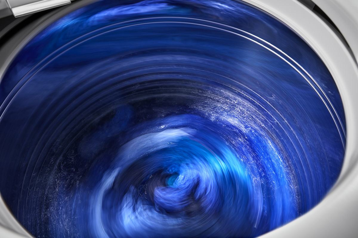 Impeller Washer Drum Top view of an impeller washer drum