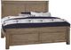 Artisan & Post by Vaughan-Bassett Cool Rustic Stone Gray Queen Panel Bed-0