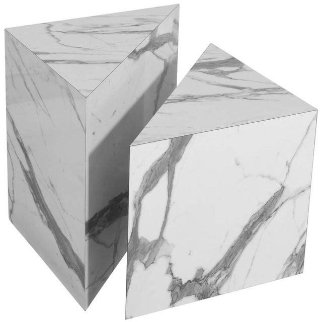 Meridian Furniture Aritzia White End Table-1