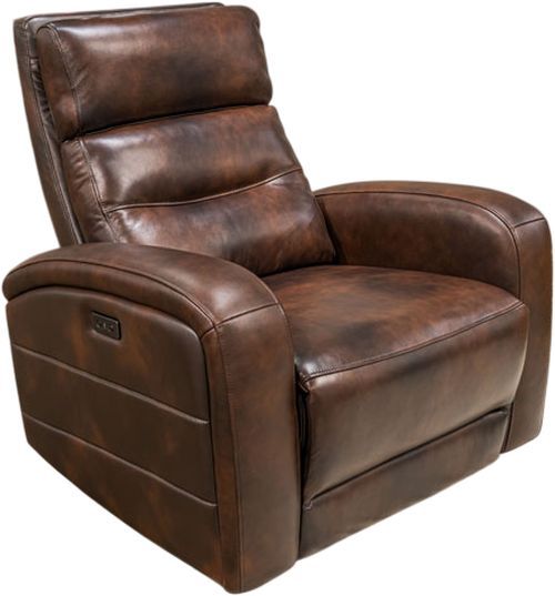 Signature Design by Ashley® Gruaro Storm Leather Power Swivel Rocker Recliner-0