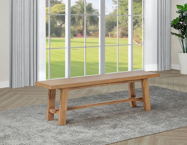 Coaster® Middleton Natural Brown Backless Dining Bench-4