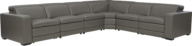 Signature Design by Ashley® Texline 7-Piece Gray Power Reclining Sectional-0