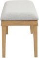 New Classic® Home Furnishings Essence Natural/White Dining Bench-3