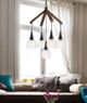 Cal® Lighting & Accessories Watkins Dark Bronze Chandelier-1