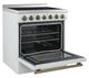 FORNO® Paolo 30" White Pro Style Electric Range-2