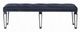 ACME Furniture Varian II Black/Dark Navy/Silver Bench-3
