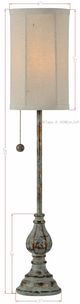 Forty West Millie Blue Buffet Lamp-1
