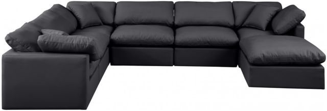 Meridian Furniture Indulge 7-Piece Black Modular Sectional-2