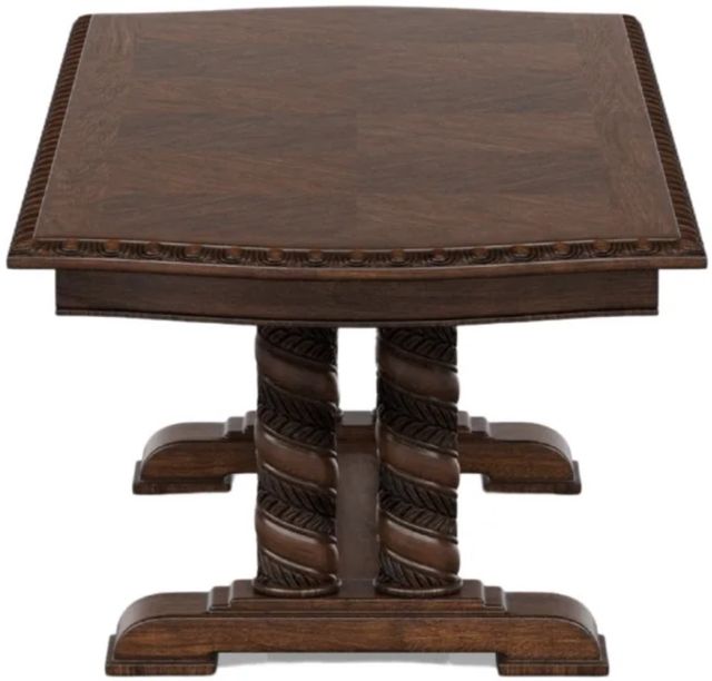 Bernards Coventry Brown Trestle Dining Table-2