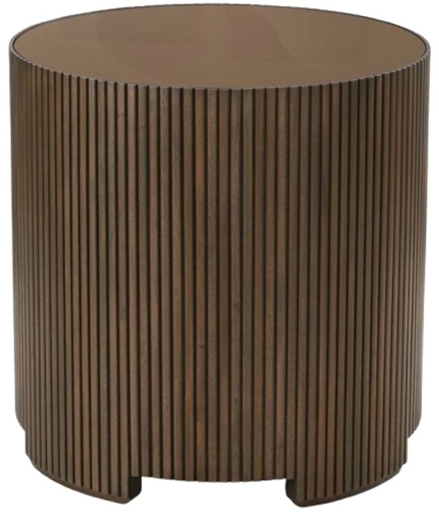 Rowe® Kindred Sesame Round End Table-0