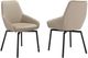 Armen Living Shilo 2-Piece Champagne Faux Dining Chair Set-3