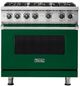 Viking® 5 Series 36" Ivy Pro Style Liquid Propane Gas Range-0