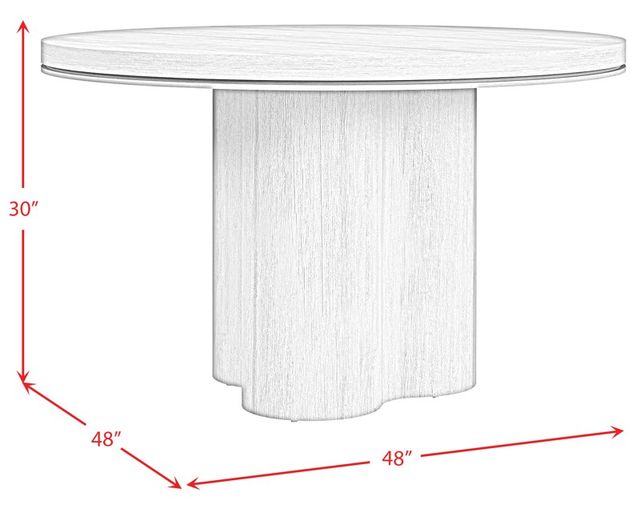 Elements International Rosalie Natural Round Dining Table-2