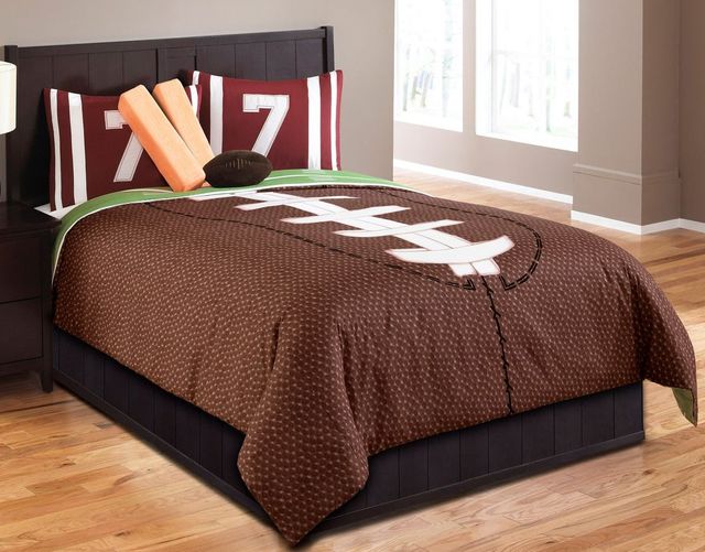 Hallmart Collectibles Touchdown 5-Piece Twin Comforter Set-0