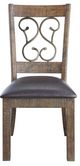 ACME Furniture Raphaela 2-Piece Black/Weathered Cherry Side Chair Set-1