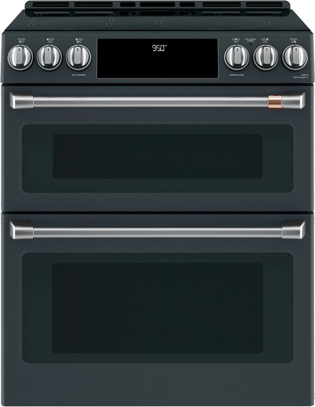 Café™ 30" Matte Black Slide In Double Oven Slide-In Induction Range-0