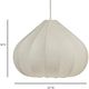 TOV Furniture Zubeda White Large Cotton Teardrop Pendant Lamp-2
