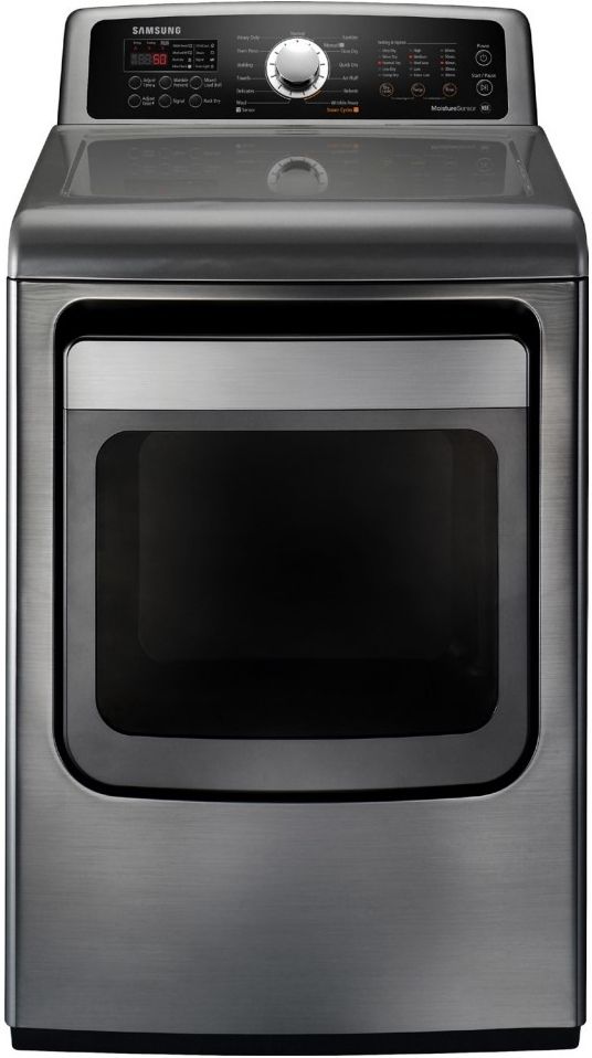 Samsung 7.4 Cu. Ft. Stainless Platinum Front Load Gas Dryer-0