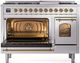 Ilve® Nostalgie II Series 48" Stainless Steel Pro Style Dual Fuel Range-2