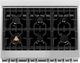 ZLINE 36" Stainless Steel Pro Style Dual Fuel Range-4