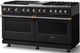 Viking® 5 Series 60" Onyx Pro Style Dual Fuel (NG) Range with Brushed Brass Trim-2