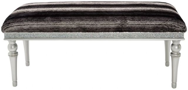 Michael Amini® Melrose Plaza Dove/Platinum Accent Bench-2