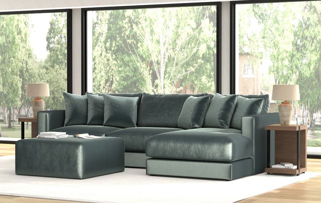 Jackson Furniture Remington 3-Piece Pine Right Arm Facing Sectional and Chaise-1