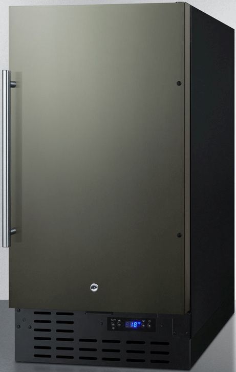 Summit® 2.7 Cu. Ft. Black Stainless Steel Built In All Freezer-1
