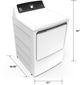 GE® 7.4 Cu. Ft. White Commercial Electric Dryer-1