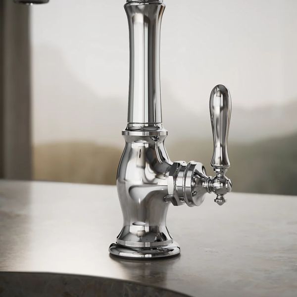 KOHLER® Artifacts® Polished Chrome Single-Handle Bar Sink Faucet-3