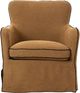 Four Hands Devon Broadway Gilt Slipcover Swivel Chair-2