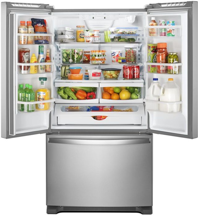Whirlpool® 25.2 Cu. Ft. Fingerprint Resistant Stainless Steel French Door Refrigerator-2