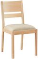 Bassett® Furniture Origins Spence Natural Dining Chair with Nomad Cream Upholstered Seat-0