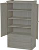 Armoire à étagères Storm, gris, de Crate Designs™ Furniture-0