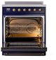 Ilve® Nostalgie II Series 30" Midnight Blue Pro Style Induction Range-2