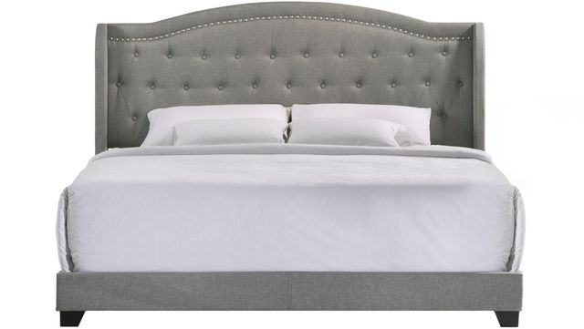 Intercon Rhyan Smoke King Upholstered Panel Bed-2