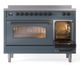 Ilve® Nostalgie II Series 48" Blue Grey Pro Style Induction Range-3