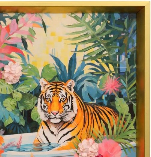 Stylecraft Tiger Tropical Retreat Wall Art-1