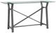 Bassett Mirror Ross Clear Console Table with Pewter Base-0