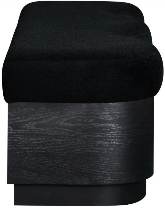Meridian Furniture Savoy Black Upholstered Bench-2