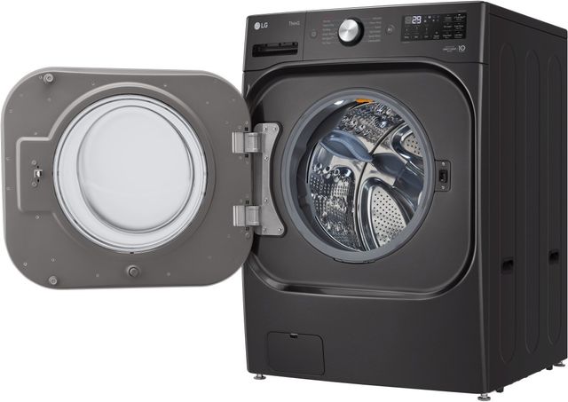LG Black Steel Front Load Laundry Pair-8