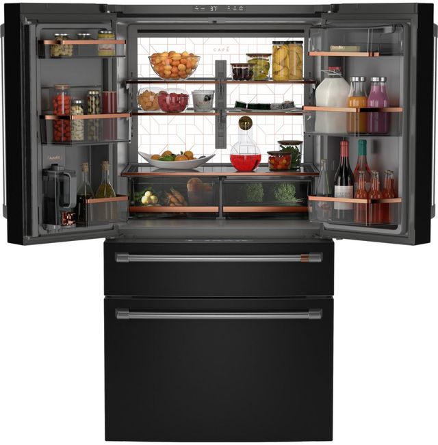 Café™ 36" 28.7 Cu. Ft. Matte Black French Door Refrigerator-3
