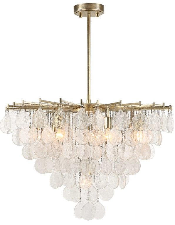 Uttermost® Goccia Silver 8-Light Tear Drop Pendant-4