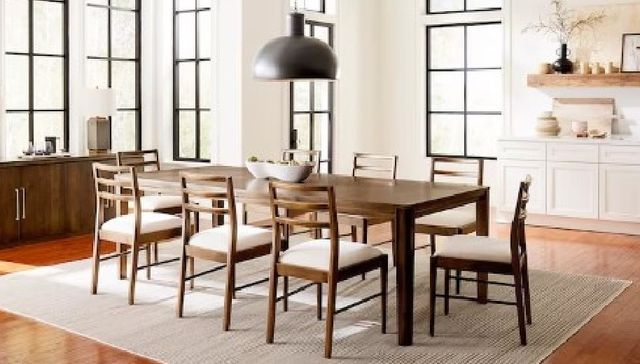 Bassett® Furniture Origins Phelps Sable Dining Chair with Cream Upholstered Seat-1