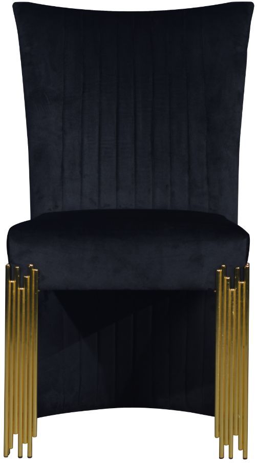 New Classic® Home Furnishings Empire Black/Gold Dining Side Chair-2