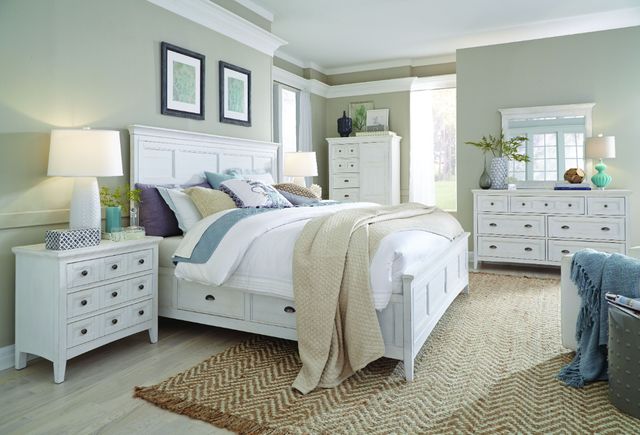 Magnussen Home® Heron Cove Chalk White Drawer Nightstand-3