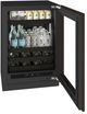 U-Line® Seamless Collection 24" 5.1 Cu. Ft. Panel Ready Beverage Center with Glass Door-2