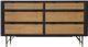 Armen Living Saratoga Black/Brown Dresser-3