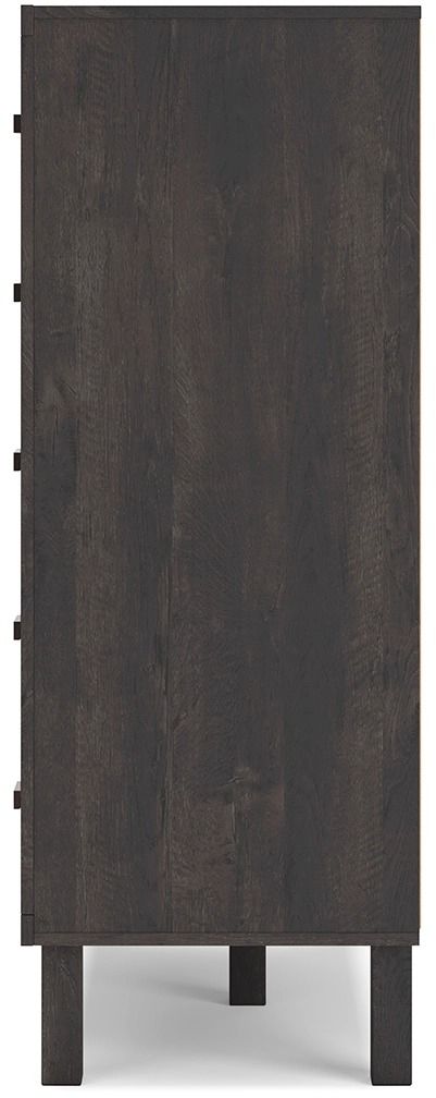 Signature Design by Ashley® Toretto Rustic Charcoal Wide Chest of Drawers-3